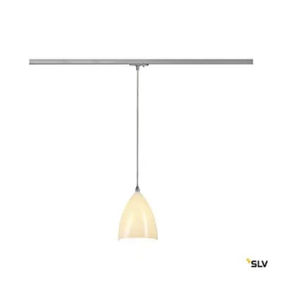 TONGA IV lampă pendul cu ceramic abajur&1-ph adaptor, silve