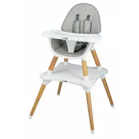 Scaun de masa FreeON Eos Grey 3 in 1 multifunctional, cu tavita reglabila si detasabila, conform cu standardul european de securitate