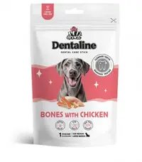 Pet s Dessert Dentaline Sticks pentru Igiena Dentara Oase cu Pui