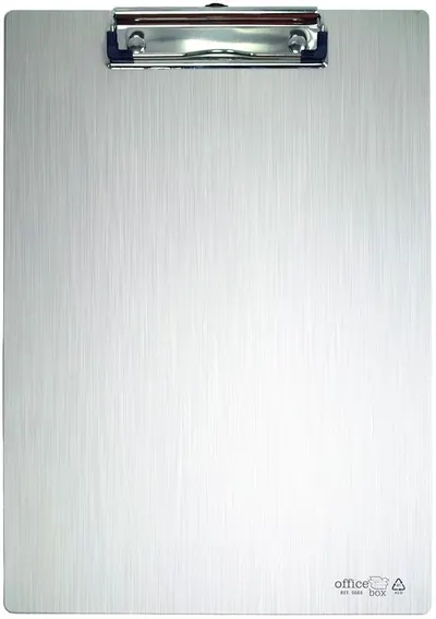 Clipboard fără capac OfBox - A4, aluminiu