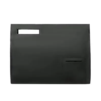 Servieta unisex, Adalbert GT3105, piele naturala, Neagra