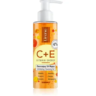 Lirene Vitamin Energy C+E gel exfoliant de curatare 145 ml