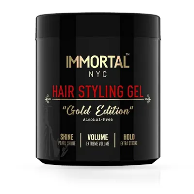 Gel de par - IMMORTAL - Gold Edition - Fara alcool - 500 ml