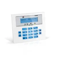 Tastatura centrala antiefractie Satel Integra INT-KLCDS-BL, 2 zone, buzzer, iluminare albastra