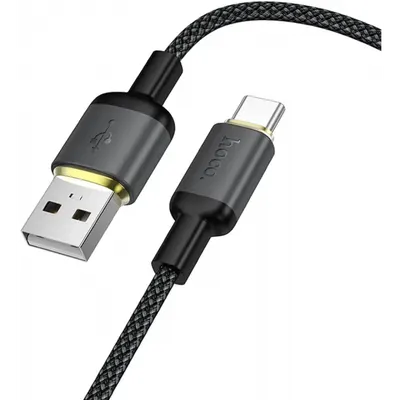 Cablu Date si Incarcare USB-A - USB-C HOCO X128 Benefit, 36W, 1m, Negru