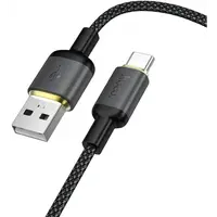 Cablu Date si Incarcare USB-A - USB-C HOCO X128 Benefit, 36W, 1m, Negru