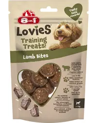 8IN1 Lovies Training Treats Lamb Bites 90 g recompense pentru dresaj cu miel și orez pentru câini
