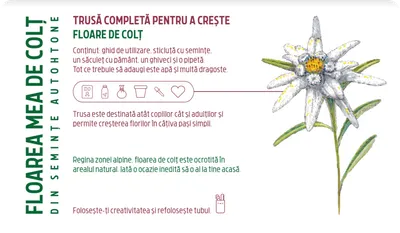 Trusa completa pentru a creste - Floare de colt