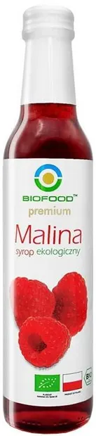Sirop bio de zmeură, 250 ml, Biofood