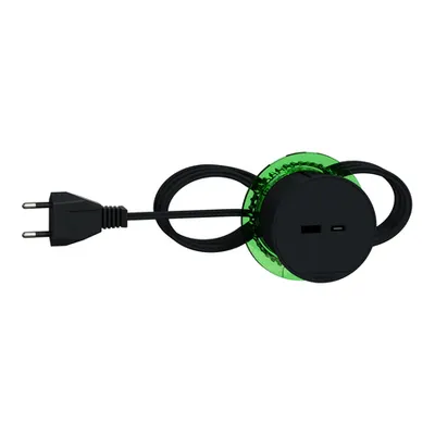 Unica system - Desk Unit XS cu USB type A and USB type C - antracit