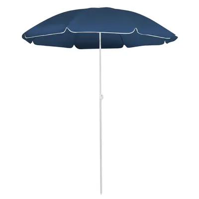 Gossi umbrela de soare de exterior, stalp din otel, albastru, 180 cm