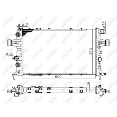 Radiator, racire motor NRF 58178A