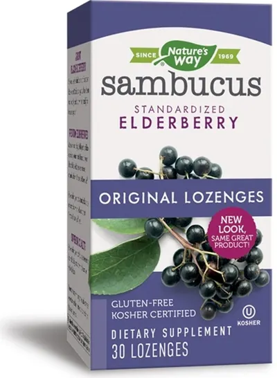 Sambucus Original Lozenges, 30 tablete de supt, Nature's Way