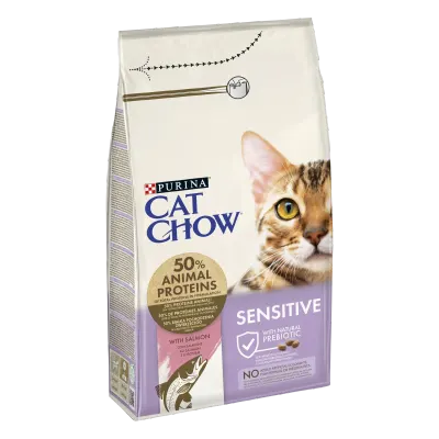 PURINA CAT CHOW Sensitive, Somon, 1.5 kg