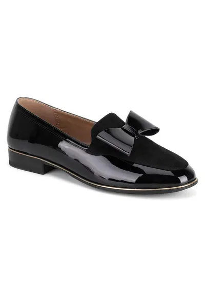 Mocasini dama - negru - material sintetic