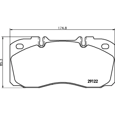 Set placute frana, frana disc TEXTAR 2912204
