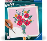 Set de pictură pe numere Ravensburger CreArt -Buchet de maci