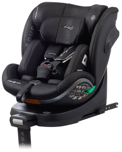 Scaun auto Babyauto - Scudda, 360°, IsoFix, i-Size, 40-150 cm, Black Line