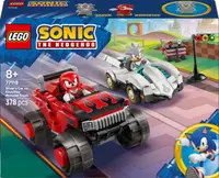 Constructor LEGO Sonic - Mașina lui Silver vs. camionul monstru al lui Knuckles (77118)
