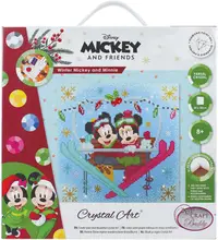 Goblen cu diamante Craft Вuddy - Mickey și Minnie Mouse, iarna