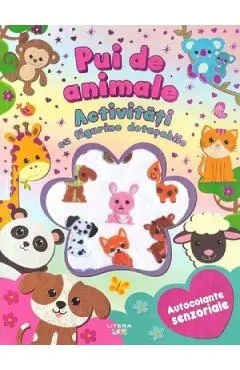 Pui de animale. Activitati cu figurine detasabile