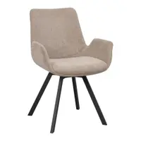 Set de scaune de sufragerie bej 2 buc. tapițat Norwell – Rowico