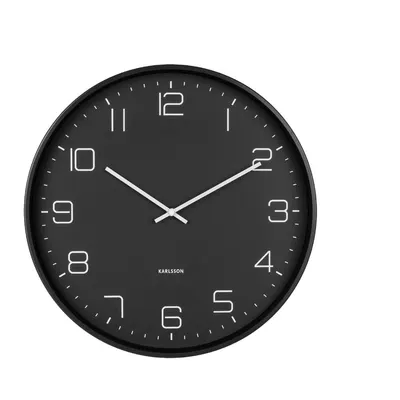Ceas de perete Karlsson Lofty, ø 40 cm, negru