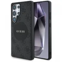 Husa MagSafe pentru Samsung Galaxy S25 Ultra S938, Guess, 4G Circle Classic Logo, Neagra