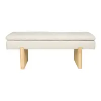 Bancă crem capitonată Jappo – White Label