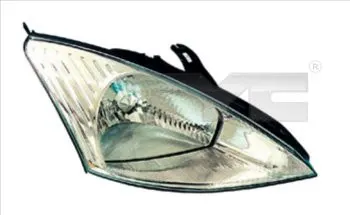 Far stanga potrivit FORD FOCUS - (H4, electric, fundal cromat)