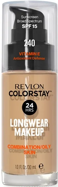 Revlon Colorstay Fond de ten pentru ten gras , N240 Medium Beige, SPF15, 30 ml
