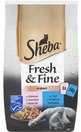 Sheba Minipouch Selectii De Somon/Ton 6 X 50 g