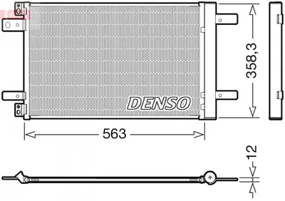 Condensator climatizare (cu uscator) potrivit DS DS 4 II, DS 7; CITROEN BERLINGO, BERLINGO MINIVAN, C4 GRAND PICASSO II, C4 PICASSO II, C4 SPACETOURER, C5 AIRCROSS, GRAND C4 SPACETOURER 1.2-Electric 0