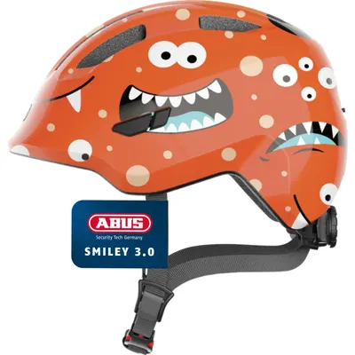 Casca copii ABUS Smiley 3.0 orange monster S 45-50 cm