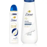 Dove Advanced Care Deeply Nourishing pachet economic, cu deodorant și gel de duș