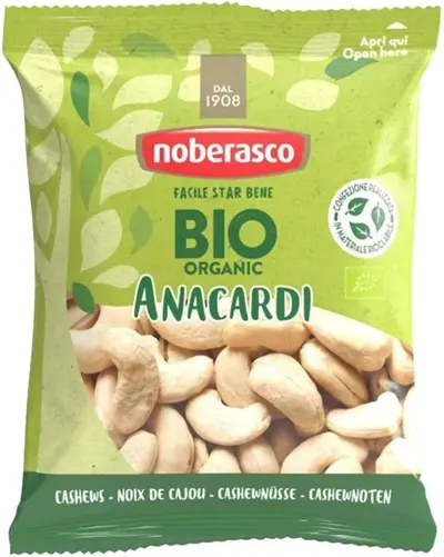 Nuci caju crude organice, 70 g, Noberasco