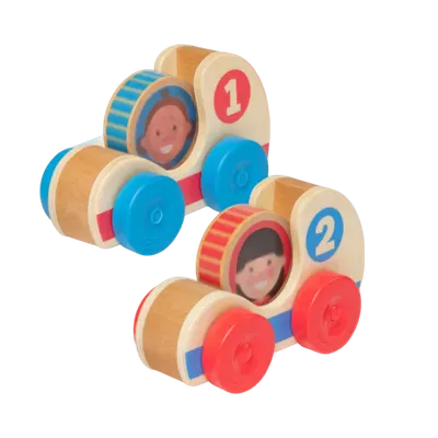 Set de doua masinute din lemn colectia GO TOTs