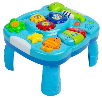 Masă interactivă Caretero Toyz - Falla, albastru