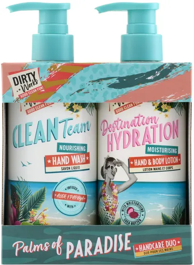 Dirty Works Set cadou Palms of Paradise, 2 piese