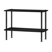Etajeră neagră cu aspect de lemn de stejar 80x54,5x35 cm Teidi – noo.ma
