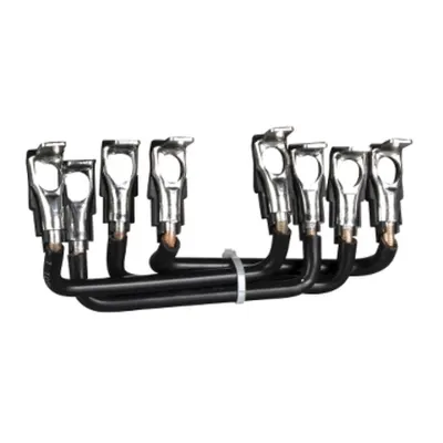 Set de conexiuni de putere, bare paralele, pentru ansamblu contactoare comutatoare 4P, LC1D80004