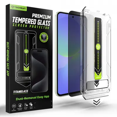 Folie de protectie Ecran Privacy Techsuit TitanGlass CrystalHD pentru Samsung Galaxy A37 5G / A36 A366, Sticla Securizata, Full Glue