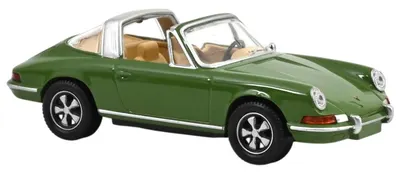 Model de colecție NOREV Contemporary: Automobile - Porsche 911 Targa 1969 Olive Green Jet-car