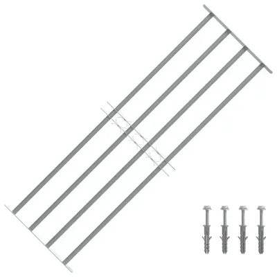 Grilaj de siguranță pentru ferestre cu 4 bare transversale 1000-1500mm