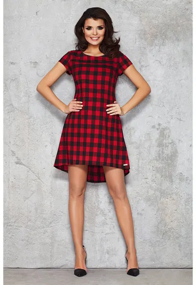 Rochie dama Poliester - M034 - Rosu