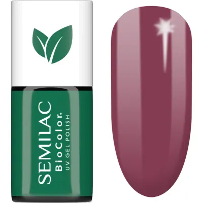 Semilac UV Hybrid BioColor unghii cu gel folosind UV / lampă cu LED culoare 718 Natural Cyclamen 7 ml