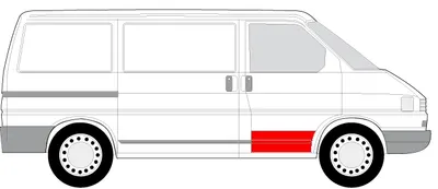 Panou reparatie usa fata partea dreapta inferioara VW TRANSPORTER intre 1990-2003