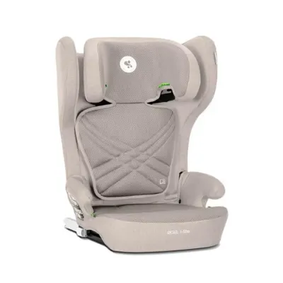 Scaun auto, Lorelli Rigel, I-Size, Isofix, pliabil pentru depozitare usoara, tetiera reglabila, 100-150 cm, Beige