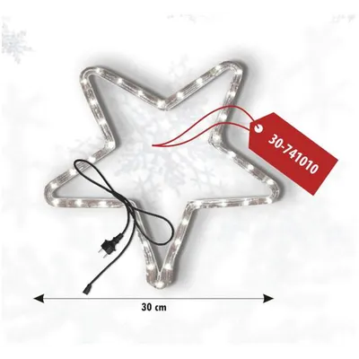 Steluta h 30cm Transparent