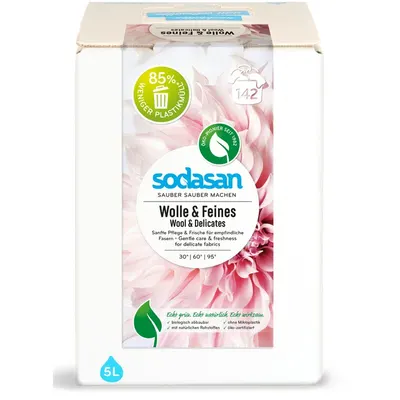 Detergent lichid pentru rufe delicate, lana si matase ecologic 5l Sodasan